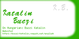 katalin buczi business card